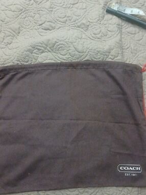 Coach Brown Logo Drawstring Dust Bag